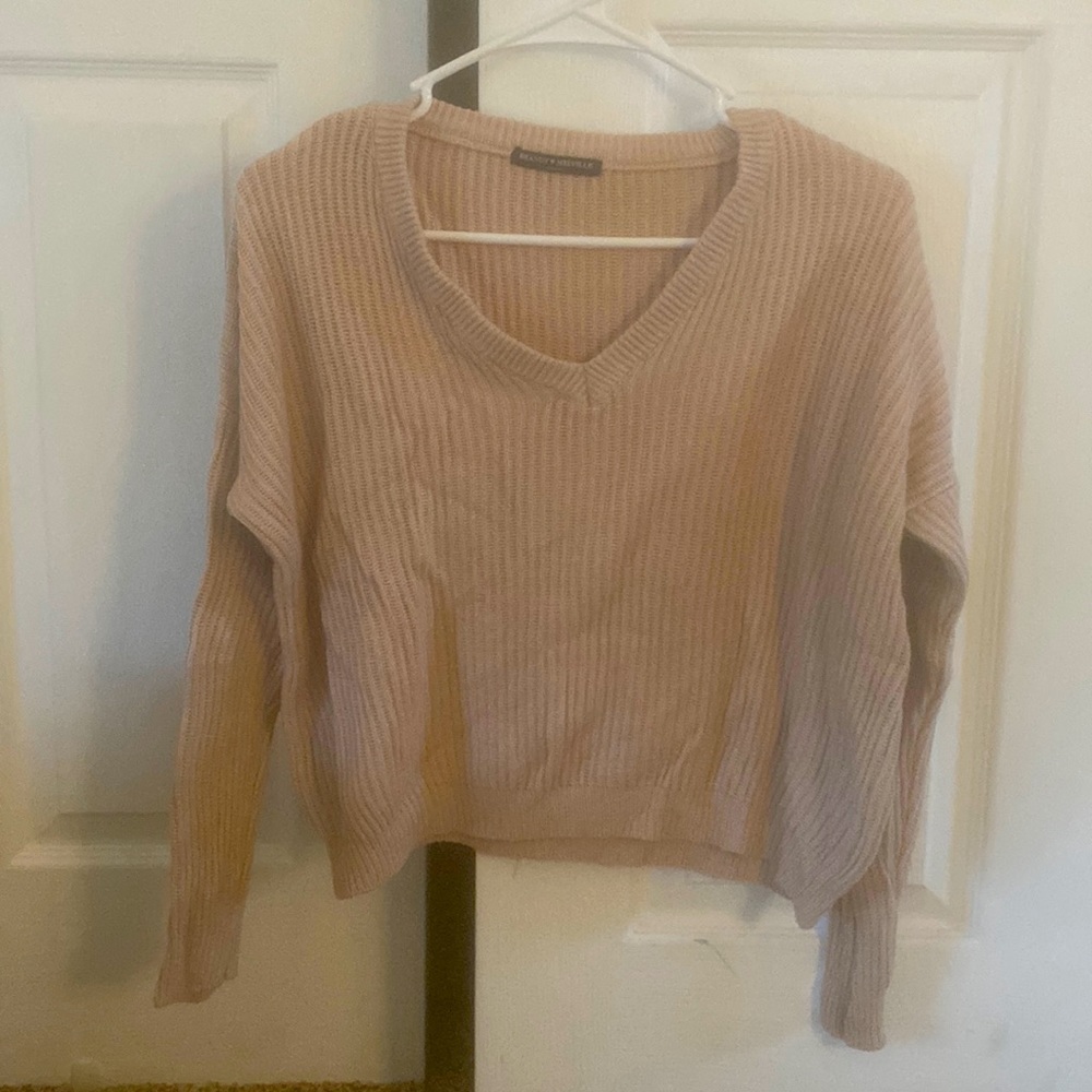 Brandy Melville OS Pink Sweater